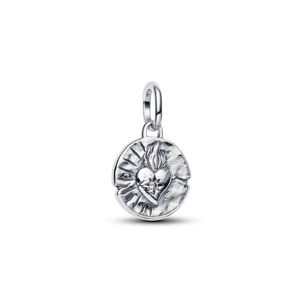 Heart Medallion Charm
Sterling silver