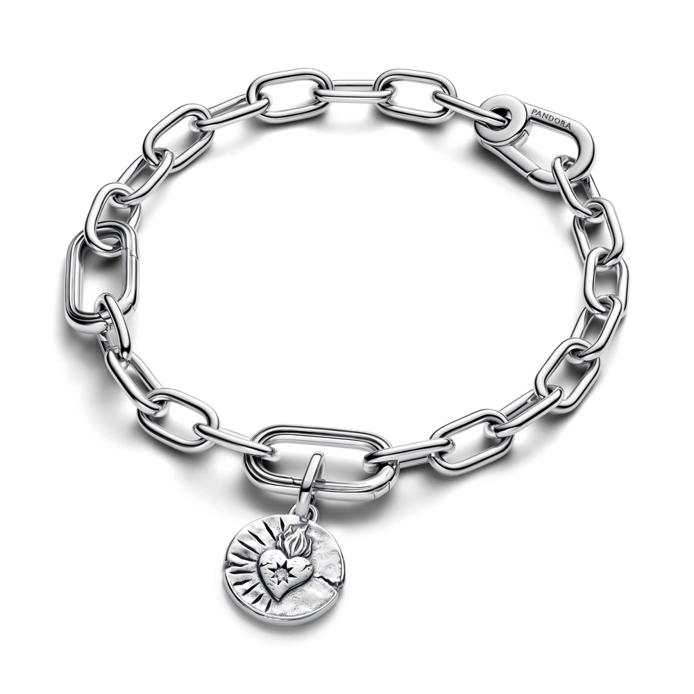 Heart Medallion Charm
Sterling silver