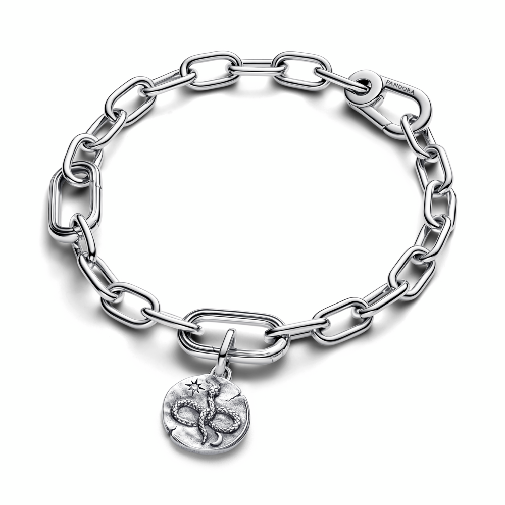 Infinity Snake Medallion Charm
Sterling silver