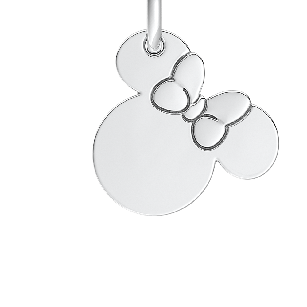 Disney Minnie Mouse Engravable Dangle Charm
Sterling silver