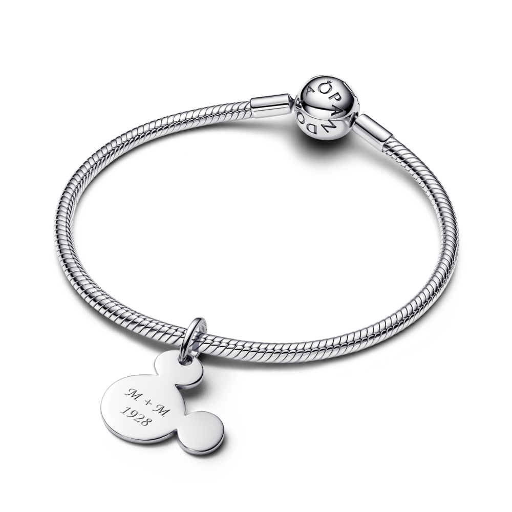 Disney Mickey Mouse Engravable Dangle Charm
Sterling silver