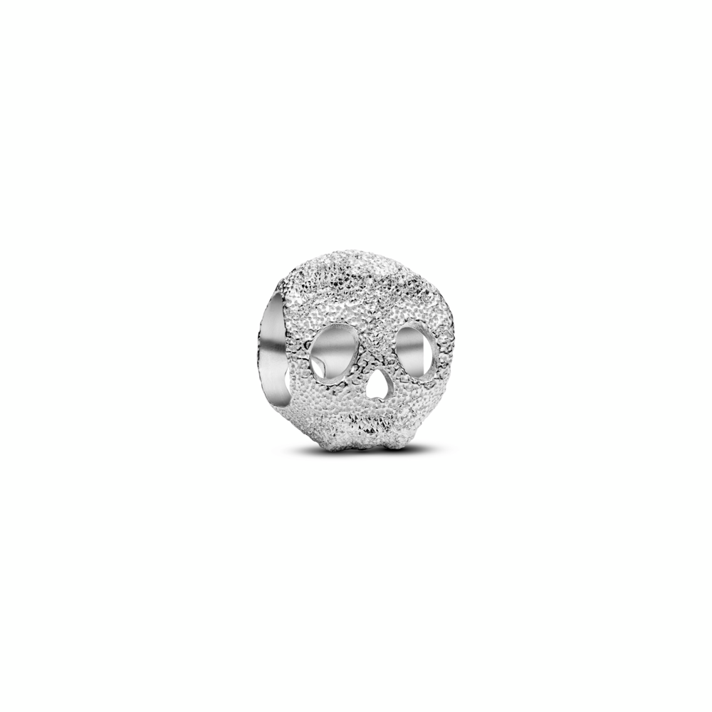 Textured Skull Mini Charm
Sterling silver