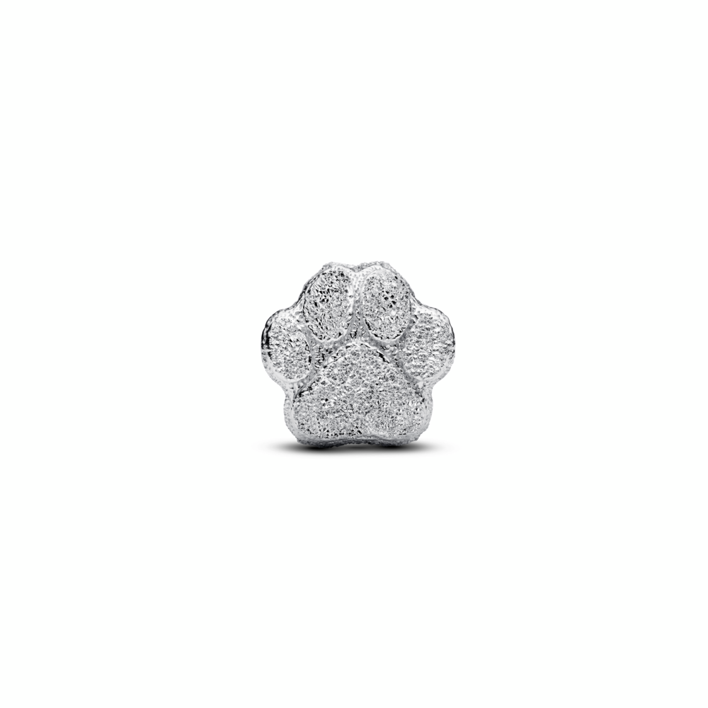 Textured Paw Mini Charm
Sterling silver