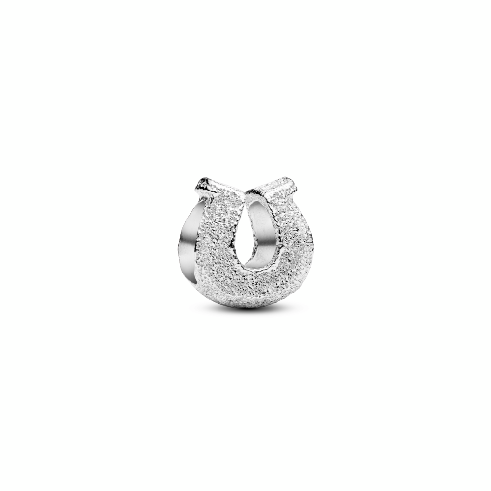 Textured Horseshoe Mini Charm
Sterling silver