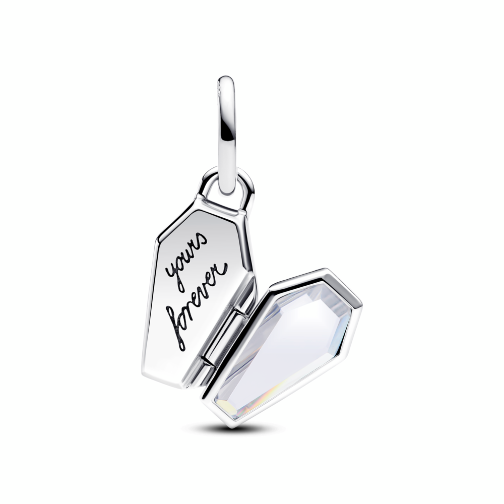 Openable Glow-in-the-dark Coffin Charm Sterling silver