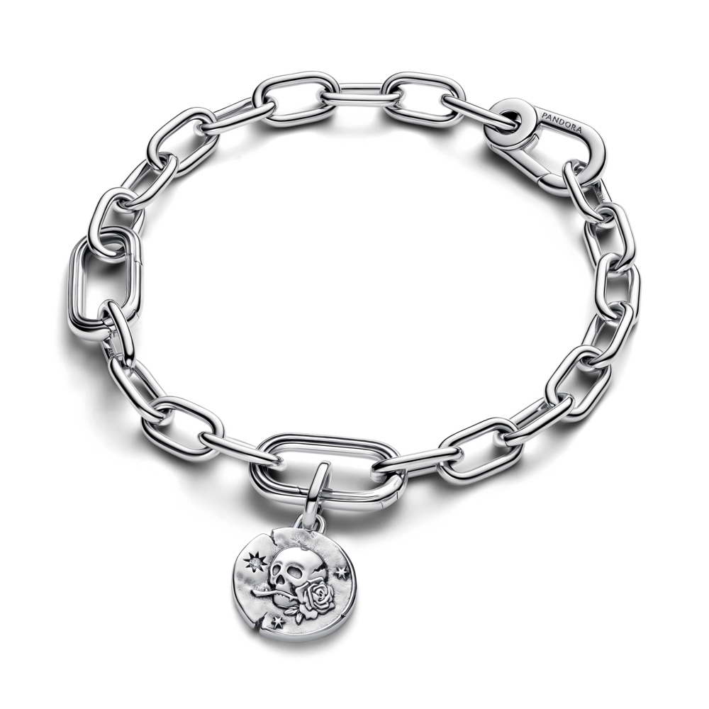 Skull Medallion Charm
Sterling silver