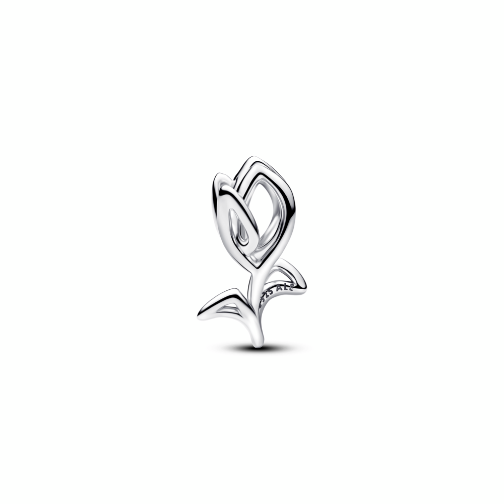 Tulip sterling silver charm