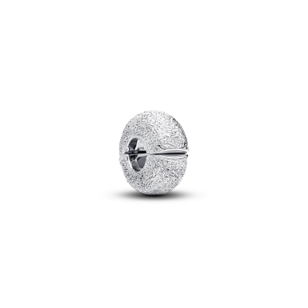 Sterling silver diamond pointed mini clip with silicone grip
