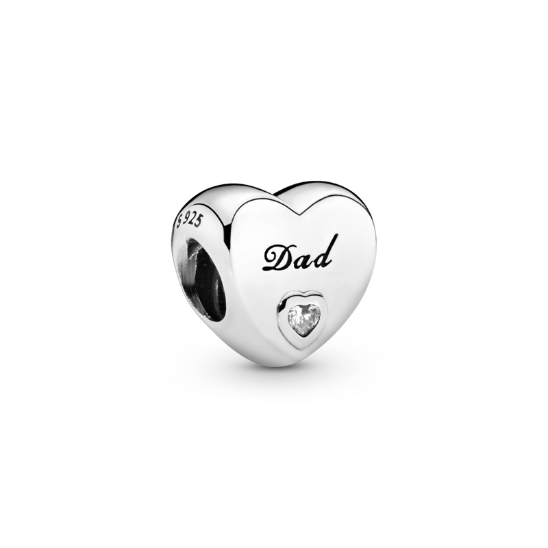 Dad Heart Charm