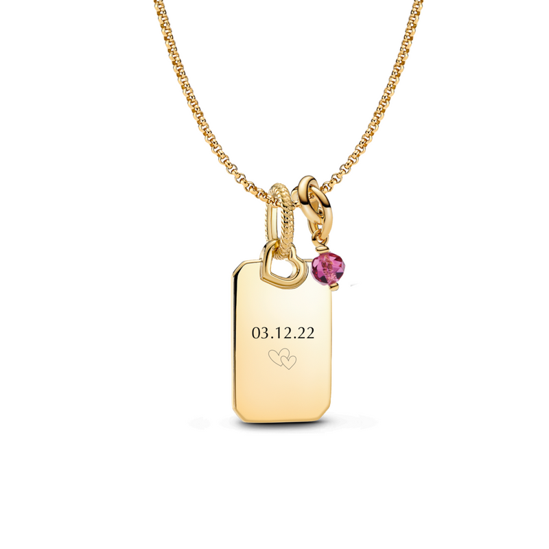 October Dangle Charm Necklace Set