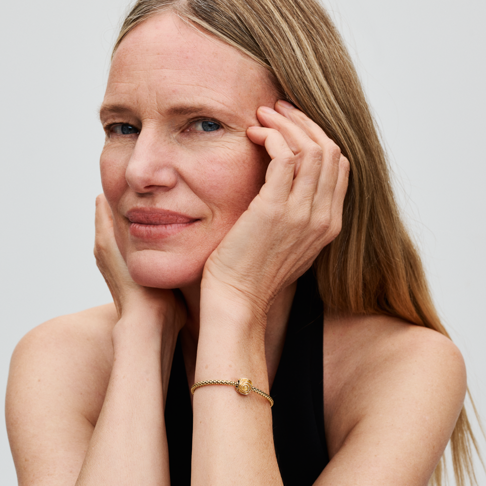 Yellow Rose in Bloom Charm