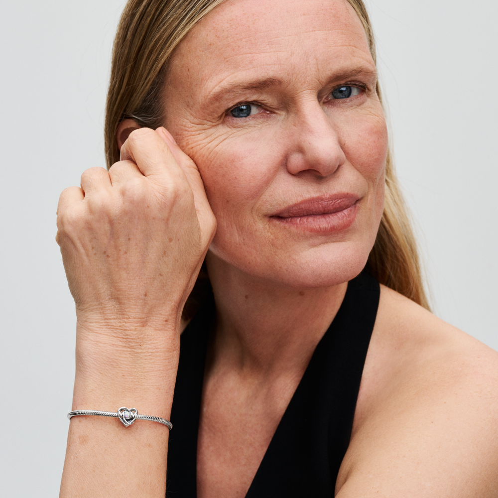 Openwork Mum & Heart Charm