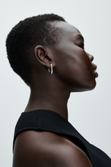 Organically V-shaped Open Hoop Earrings