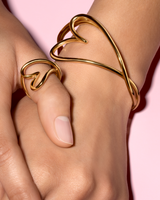 Organically Shaped Heart Bangle