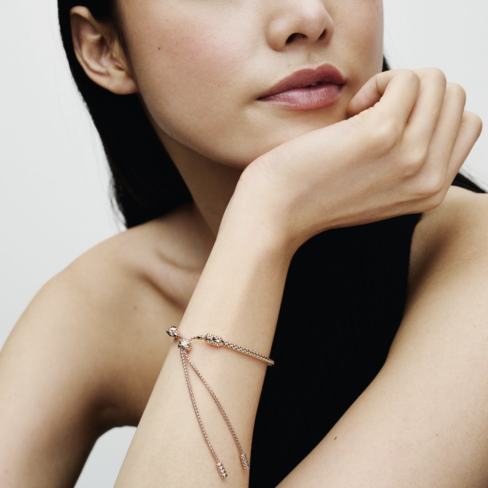 Studded Chain Slider Bracelet