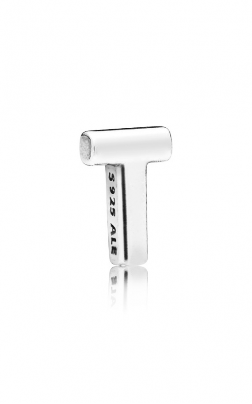 Letter T silver petite element