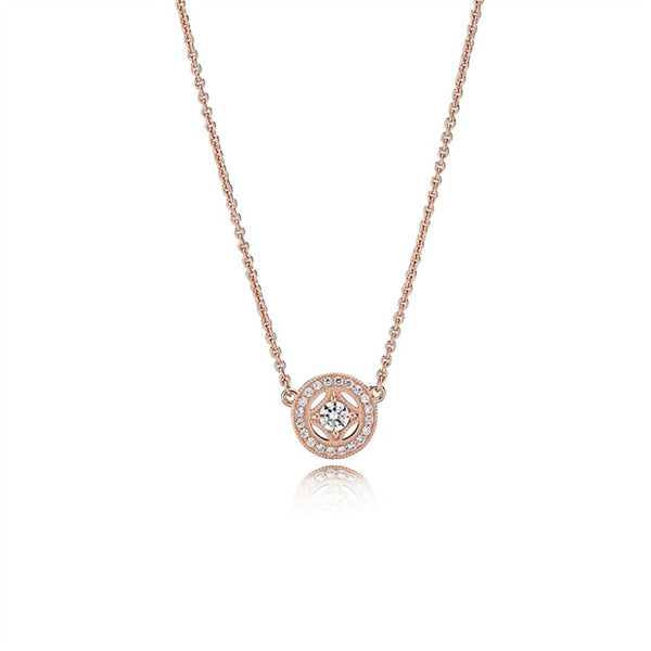 PANDORA Rose collier with clear cubic zirconia