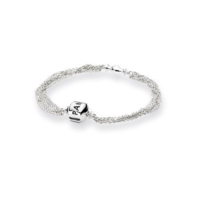 Moments 1 Clip Silver Bracelet