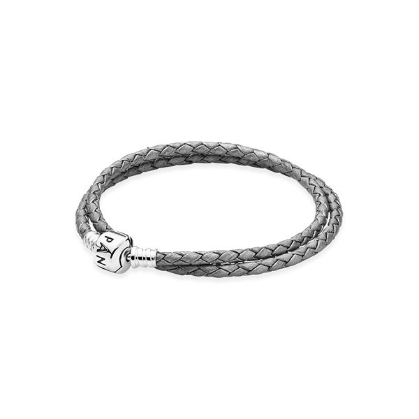 Bungalow 33 | Grey Leather Stone Wrap Bracelet – Online Jewelry Boutique
