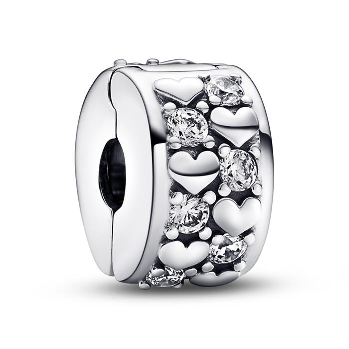 Infinite Hearts Sparkling Clip Charm