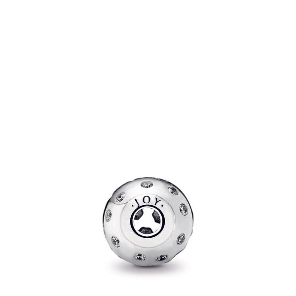 JOY ESSENCE COLLECTION charm in silver with cubic zirconia