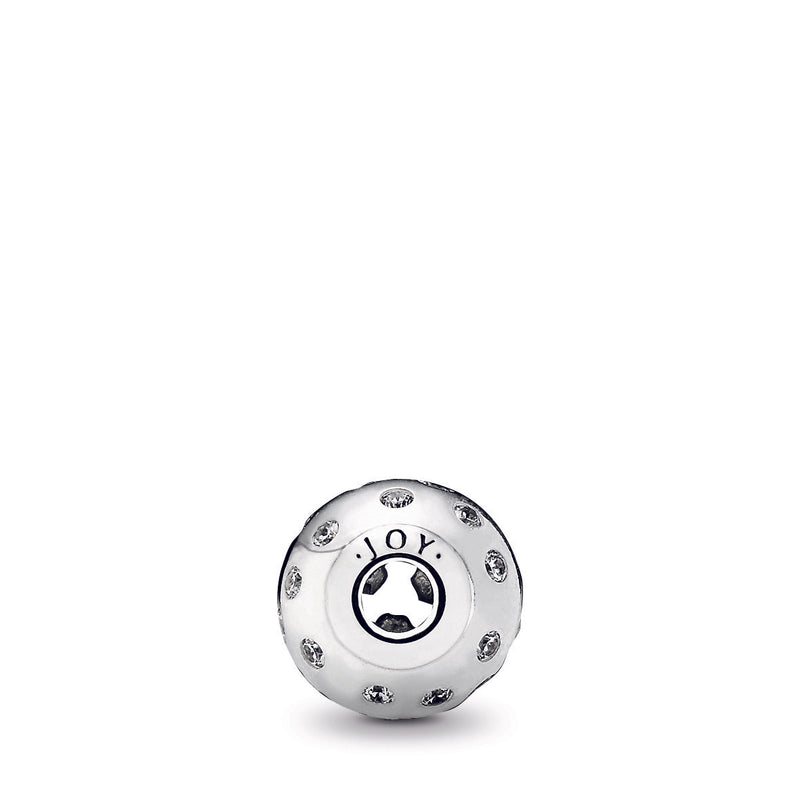 JOY ESSENCE COLLECTION charm in silver with cubic zirconia