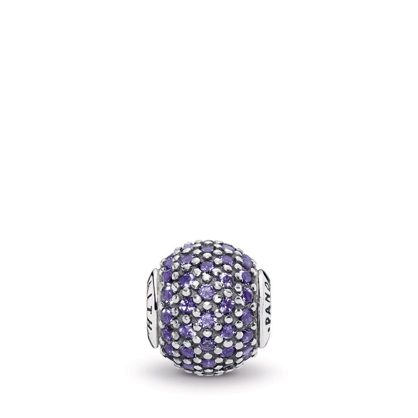 FAITH ESSENCE COLLECTION charm in silver with purple cubic zirconia