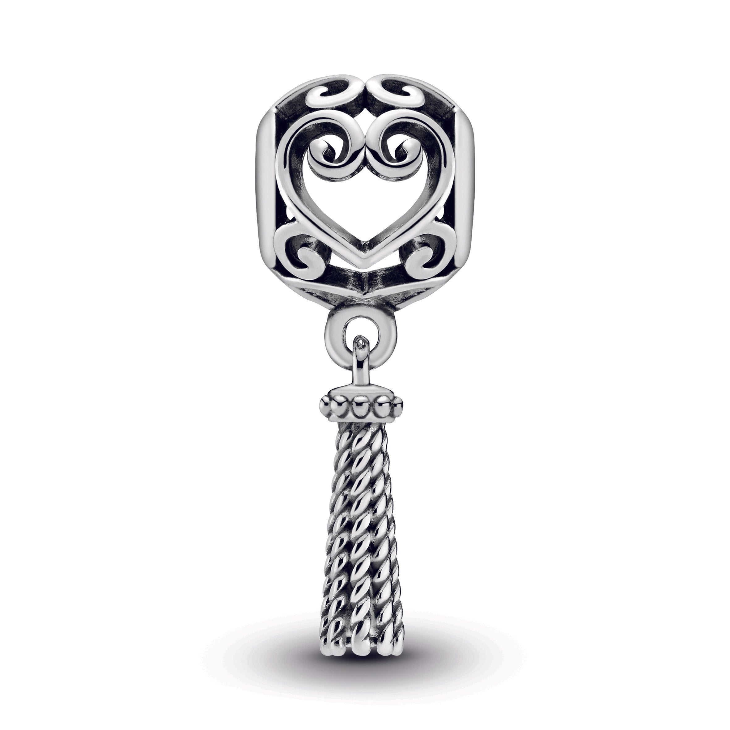 Tassel silver dangle