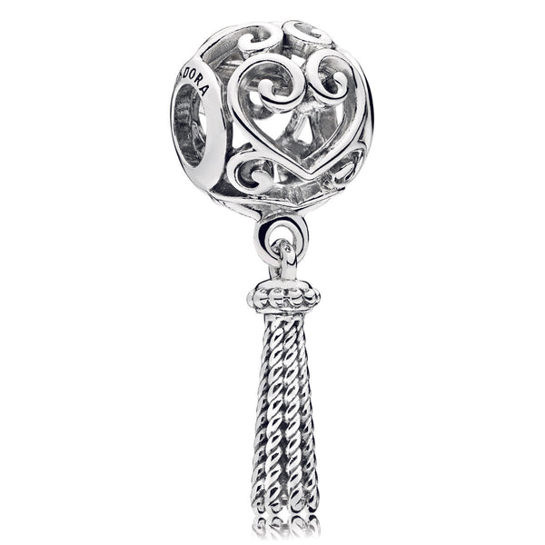 Tassel silver dangle