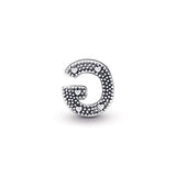 Letter G silver charm