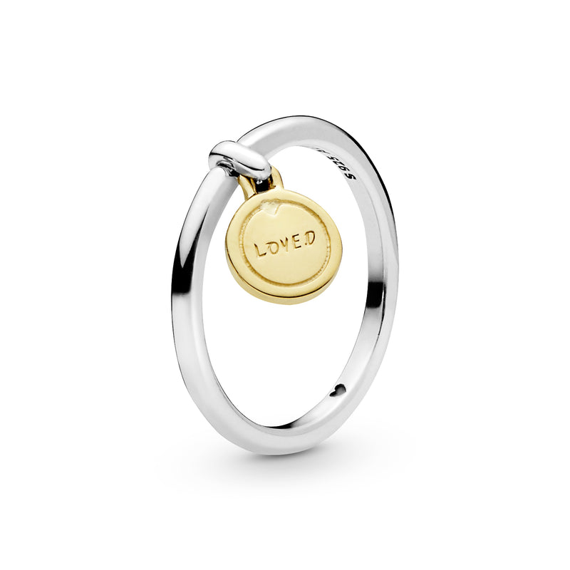 14k Gold Plated  and silver ring