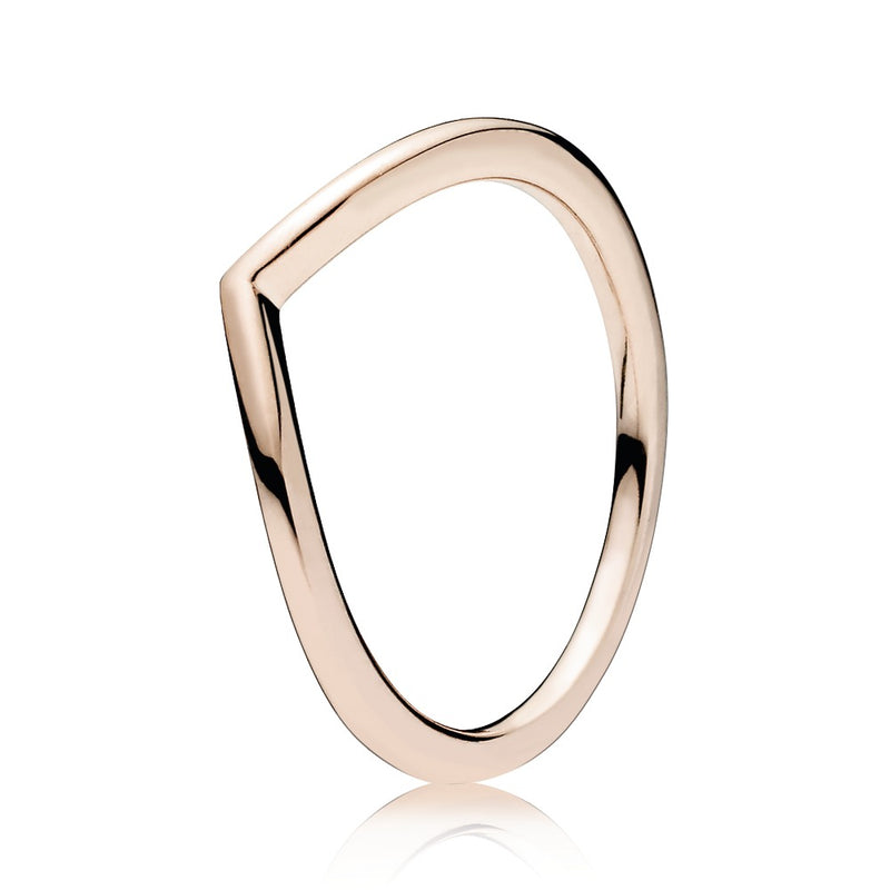 Wishbone 14k Rose Gold-plated ring