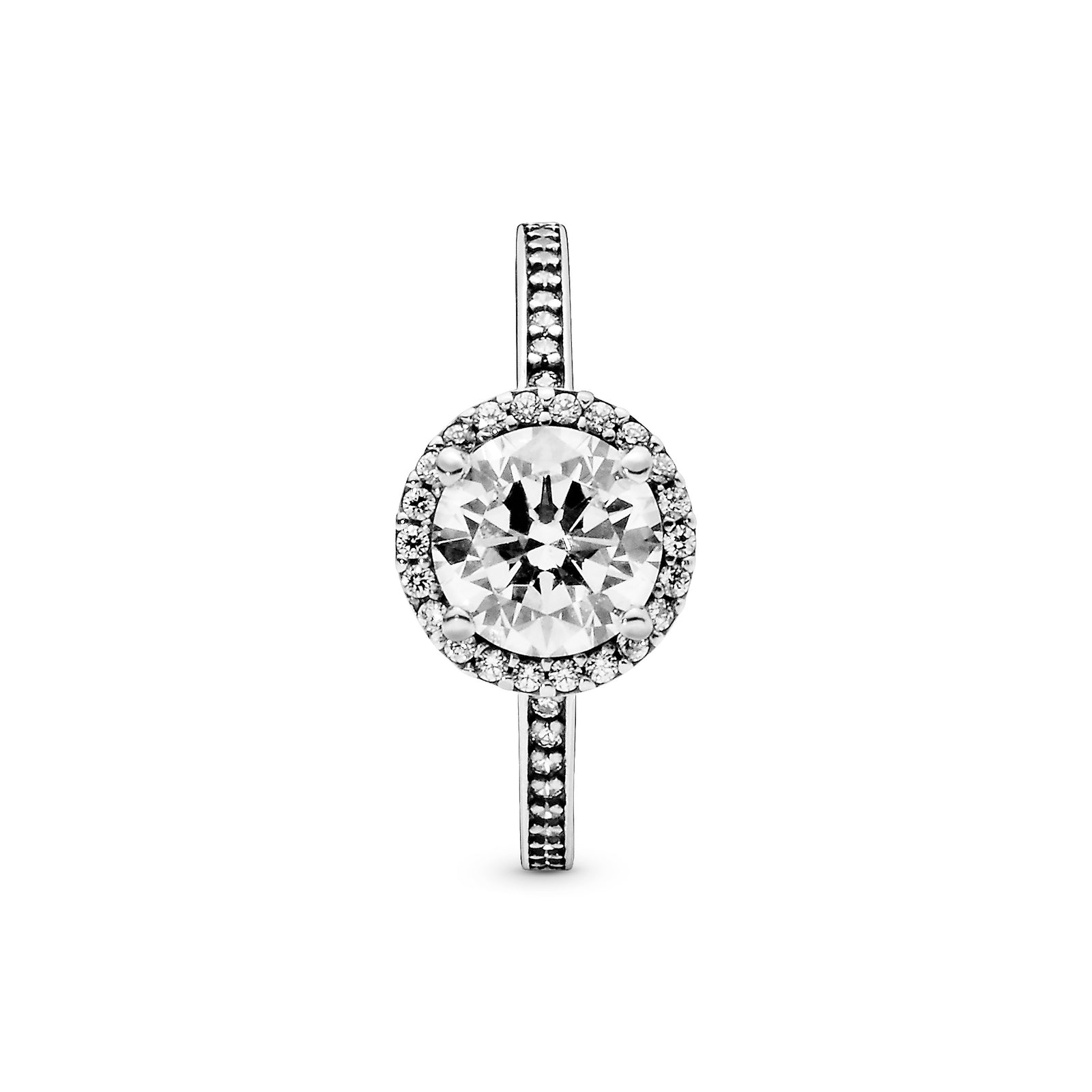 Silver ring with clear cubic zirconia Pandora Jordan