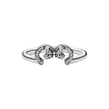 Disney Minnie silver ring with clear cubic zirconia