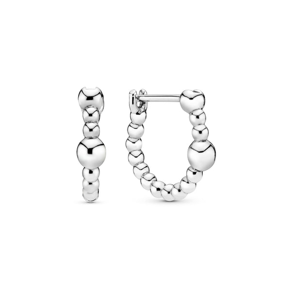 Pandora beaded store hoop earrings