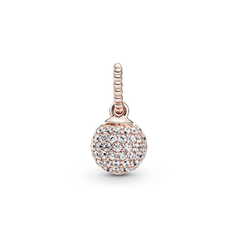 Pandora Rose pendant with clear cubic zirconia