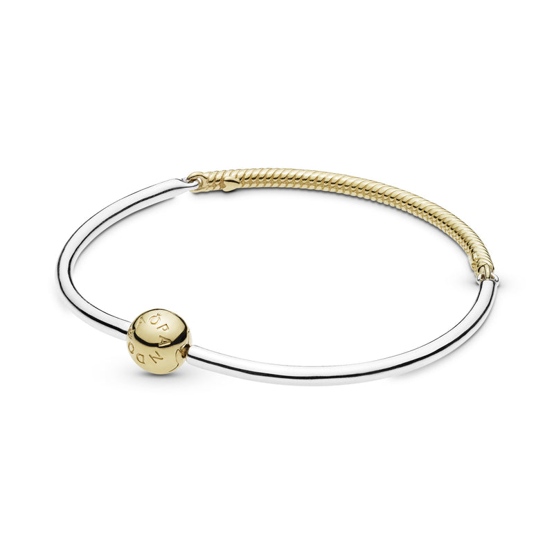 14k Gold Plated  and silver bangle