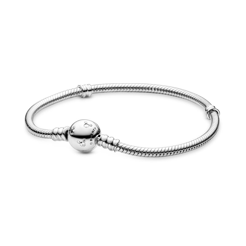 DISNEY© Minnie Mouse Crystal Bolo Bracelet in Sterling Silver