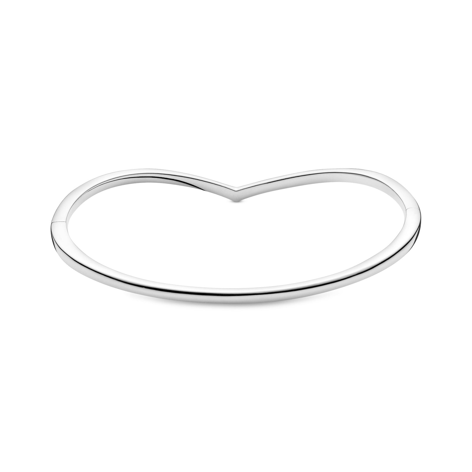 Wishbone silver bangle – Pandora Jordan