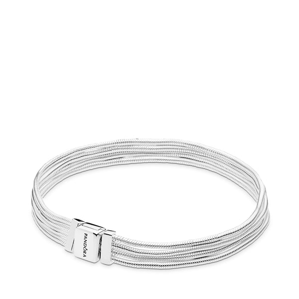 Pandora Reflexions multi snake chain silver bracelet