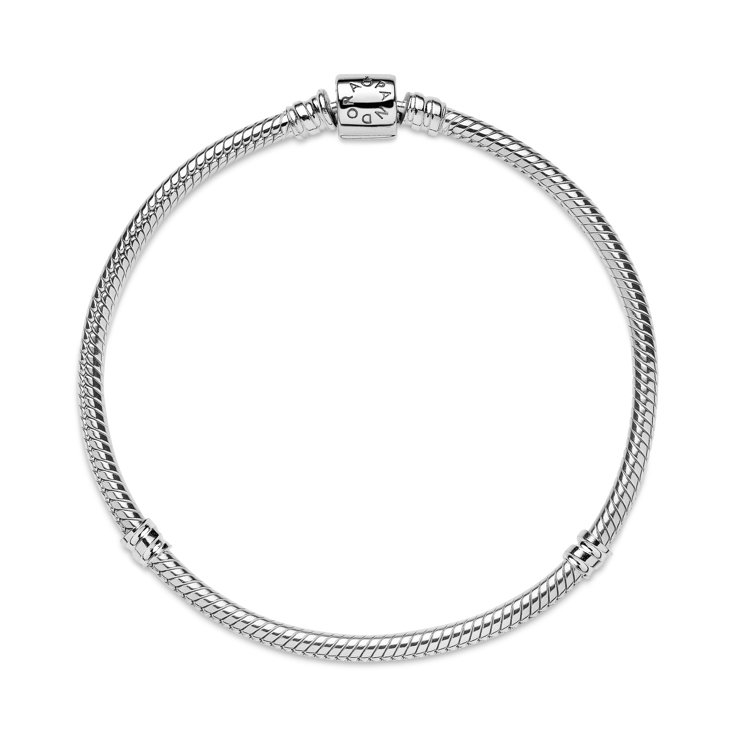 Pandora Moments Barrel Clasp Snake Chain Bracelet