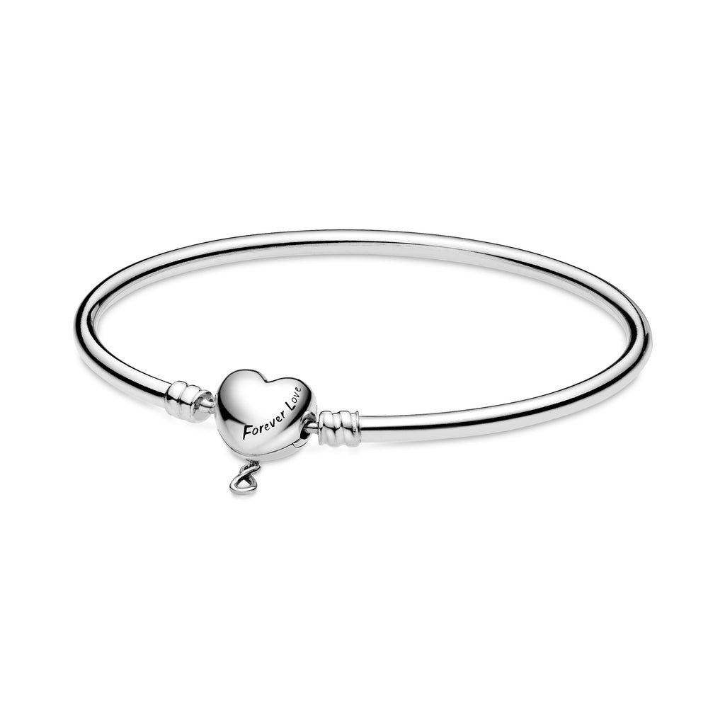 Pandora Moments Infinity Heart Clasp Bangle – Pandora Jordan