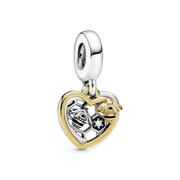 Hearts & Bees Dangle Charm