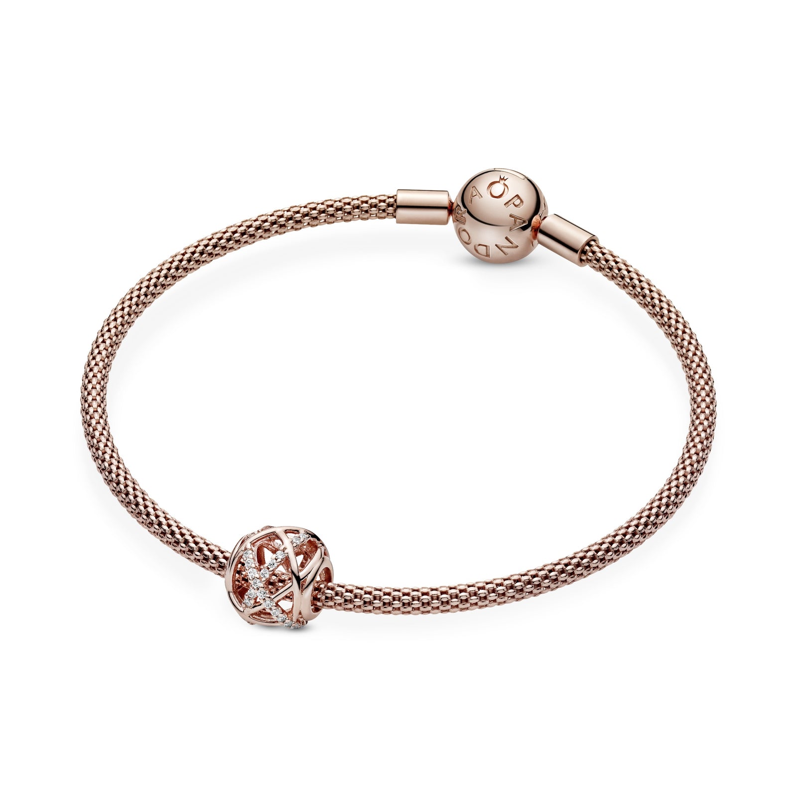 Sparkling & Polished Lines Charm – Pandora Jordan