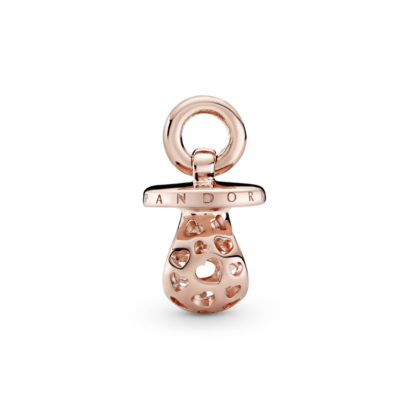 Pacifier 14k Rose Gold-plated charm