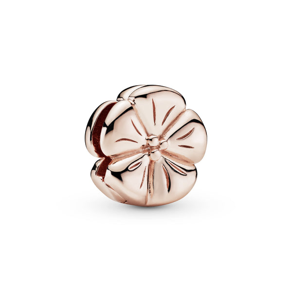 Pandora Reflexions flower clip charm in PANDORA Rose