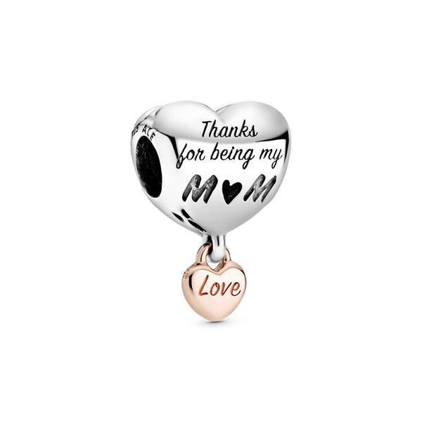Love You Mum Heart Charm Pandora Jordan