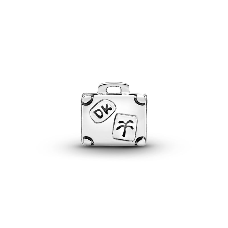 Suitcase silver charm
