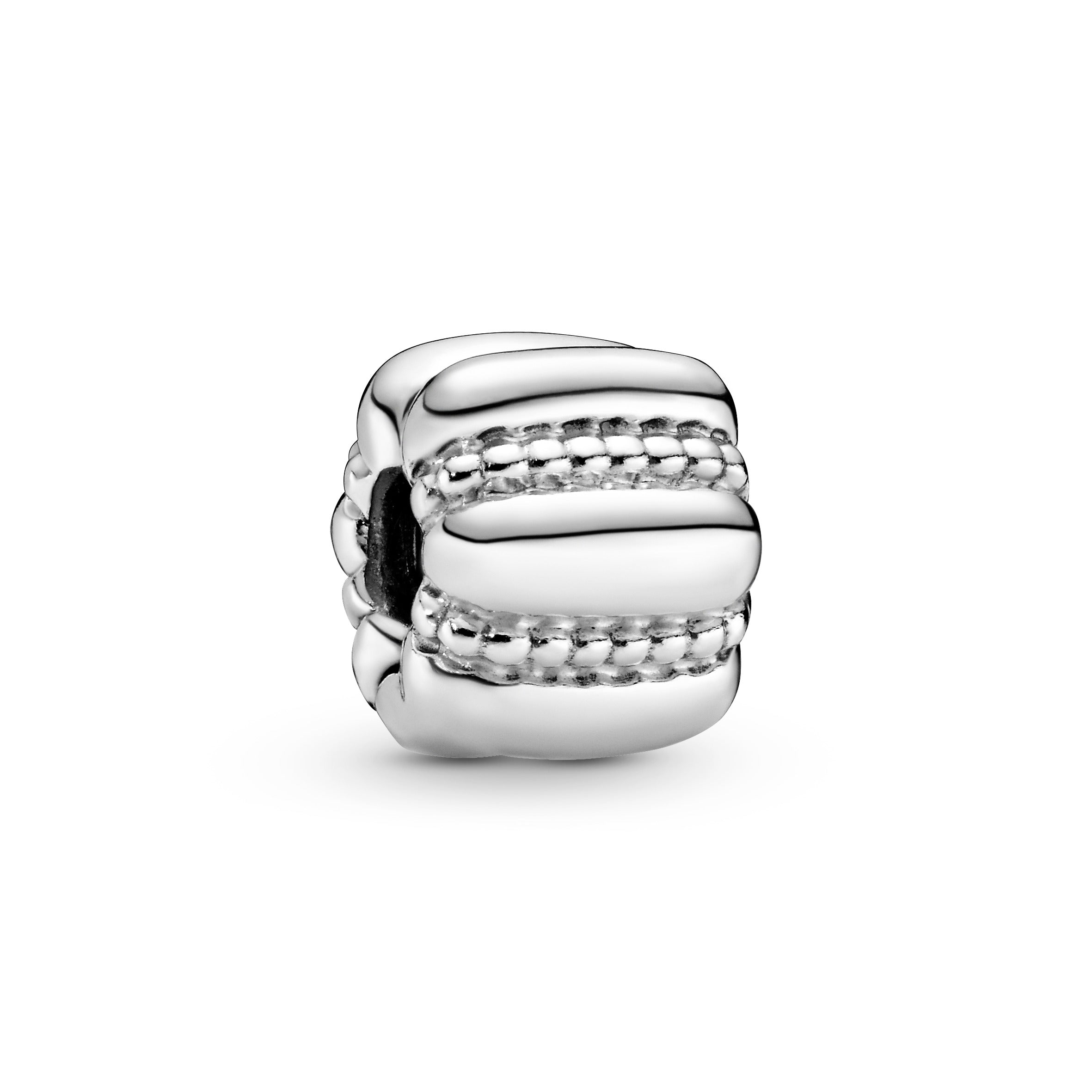 Abstract silver clip