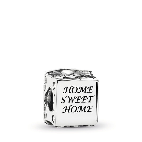 Family home silver charm